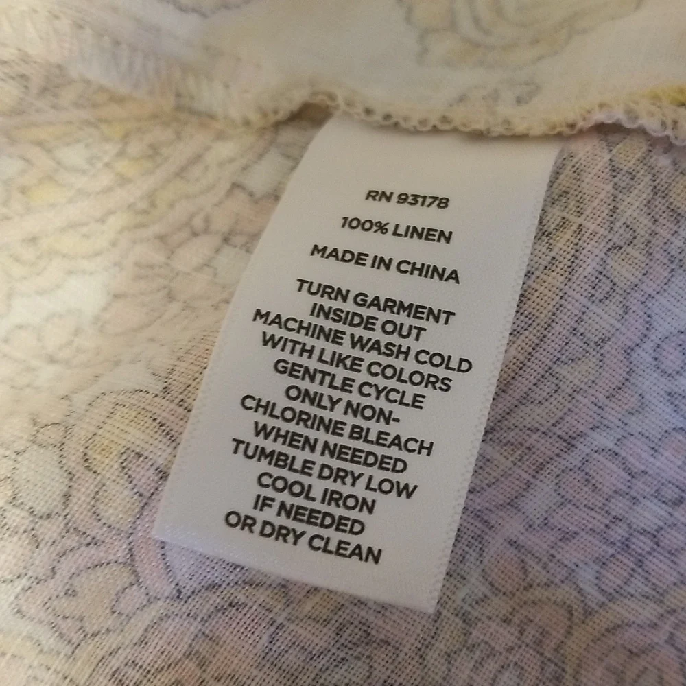 Magaschoni Kimono Paisley Scarf Print 100% Linen NWT - Picture 11 of 12